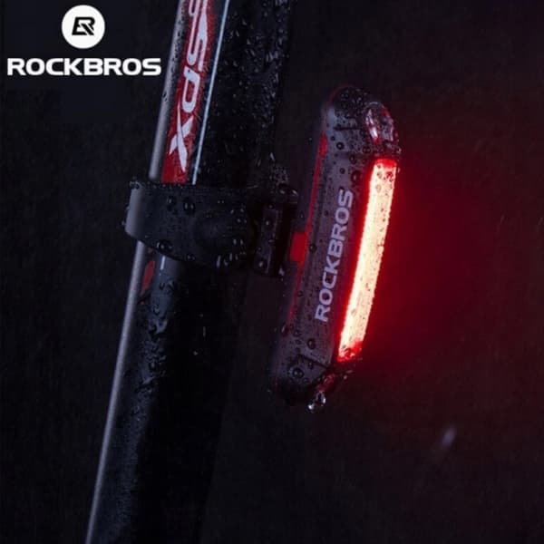 Rockbros bakre cykelljus - Svart Svart