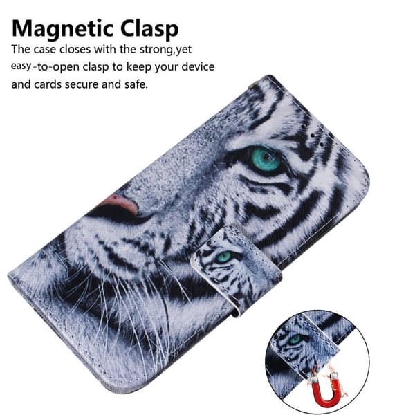 Plånboksfodral för Samsung Galaxy S26 Plus Mönstertryck Konstläder - Tiger