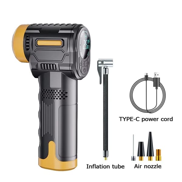Bärbar Billuftpump Trådlös Elektrisk Däckpump med Display ST-5527
