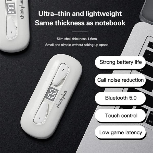 LENOVO ThinkPlus XT95 TWS langattomat kuulokkeet - musta