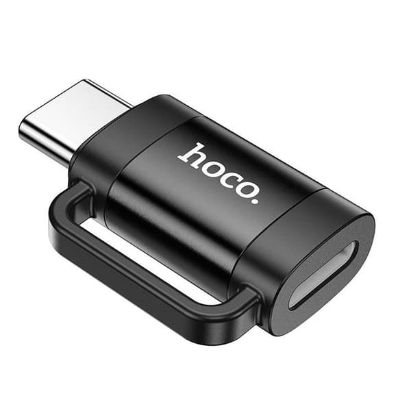 Hoco Adapter OTG USB-C Til Lightning 3A UA31E - Sort Black