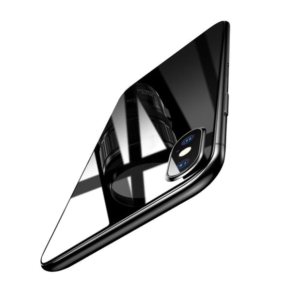 Baseus hærdet glas skærmbeskytter til iPhone XS MAX (for+bagside) Transparent