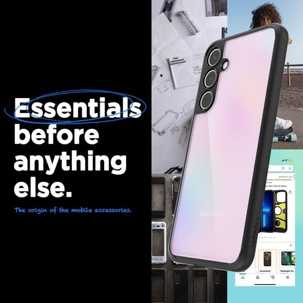 Spigen Galaxy A55 5G Mobilskal Ultra Hybrid - Matte Svart