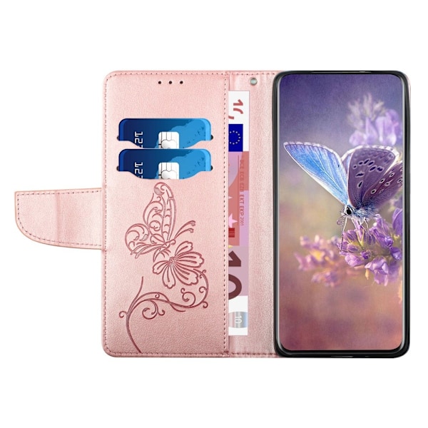 Fjärilar iPhone 13 Pro Max Plånboksfodral - Rose Gold