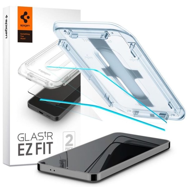 [2-Pack] Spigen Galaxy S24 Härdat glas Skärmskydd EZ-Fit