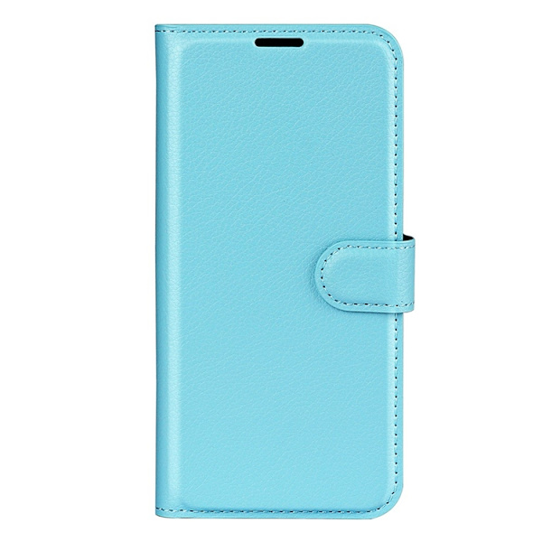 AMORUS OnePlus 15 Konstläder Plånboksfodral Litchi Shockproof - Blå Blå