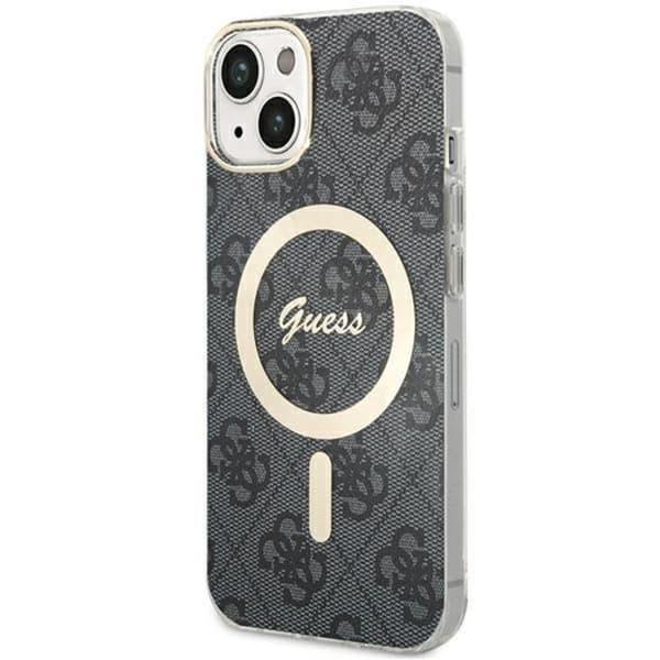 Guess iPhone 15 Mobilskal Magsafe IML 4G - Sort Black