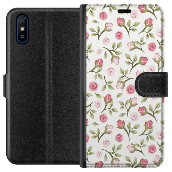 Plånboksfodral till Xiaomi Redmi 9A med Blommigt
