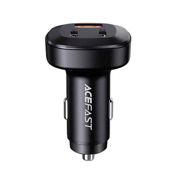 Acefast Billaddare 66W 2x USB-C Till USB - Svart Svart