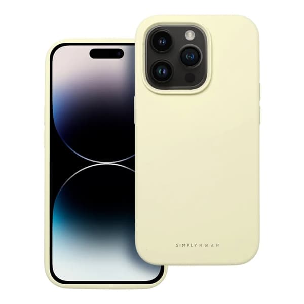 Mobilskal till iPhone 15 Roar Cloud Skin - Ljusgul Gul