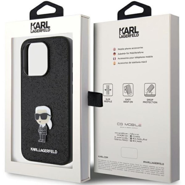 KARL LAGERFELD iPhone 15 Pro Max Mobilskal Fixed Glitter Ikonik