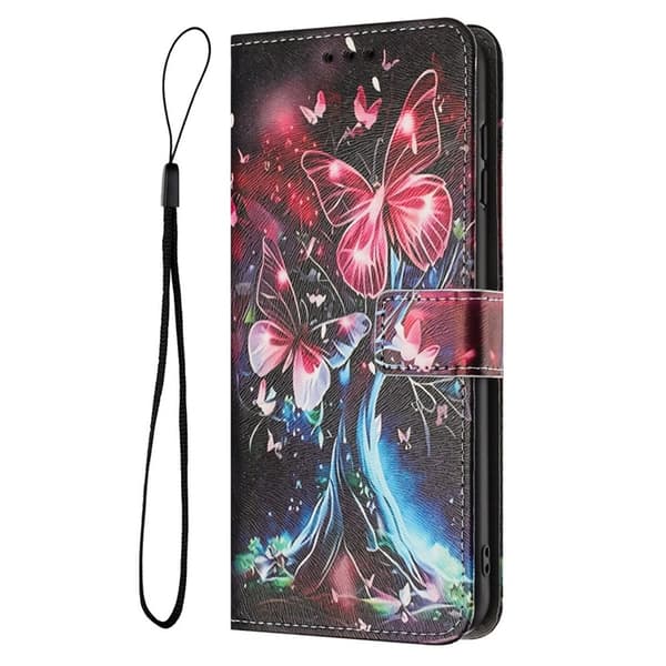 Sony Xperia 1 VII Konstläder Plånboksfodral Pattern Printing - Butterfly Tree Flerfärgad