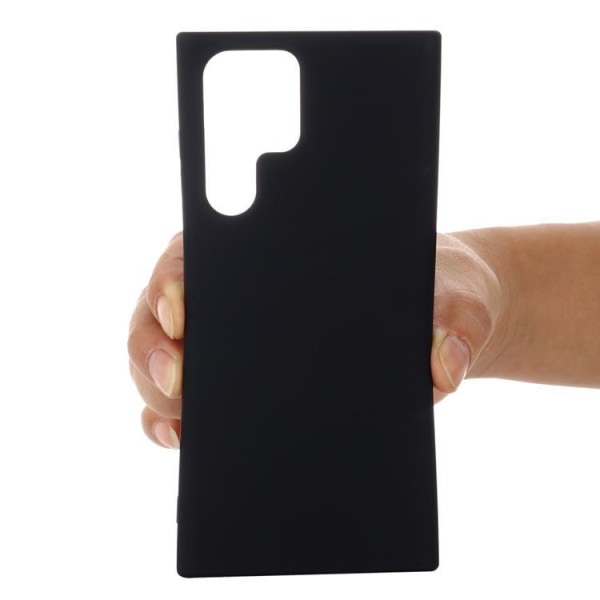 Liquid Silicone Cover Galaxy S22 Ultra - Sort Black