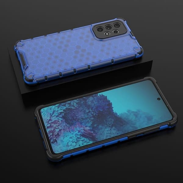 Galaxy A73 Skal Honeycomb Armored - Blå