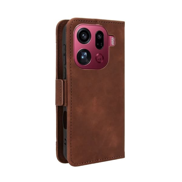 Oppo Find X9 Pro 5G Kortfack Plånboksfodral Konstläder - Brun