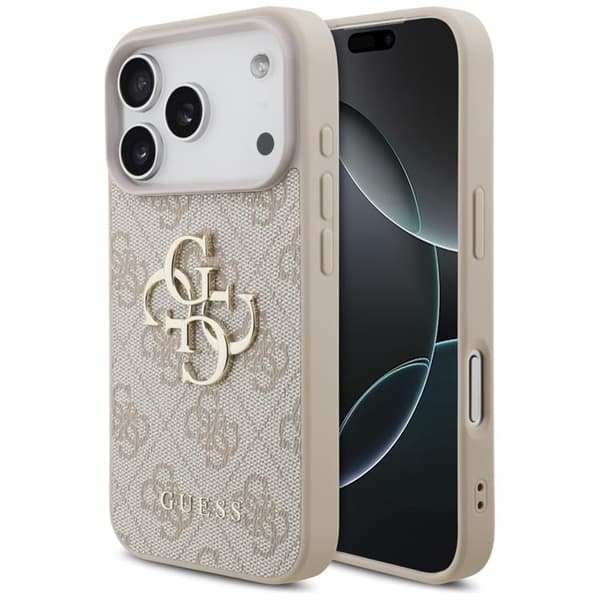 Guess Mobilskal till iPhone 17 Pro 4G Big Logo - Rosa Rosa