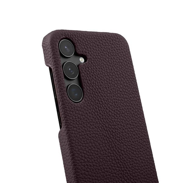 MELKCO Mobilskal till Samsung Galaxy S25 Plus Äkta Läder PC Lila