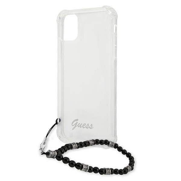 Guess Skal iPhone 12 & 12 Pro Black Pearl - Läpinäkyvä Transparent