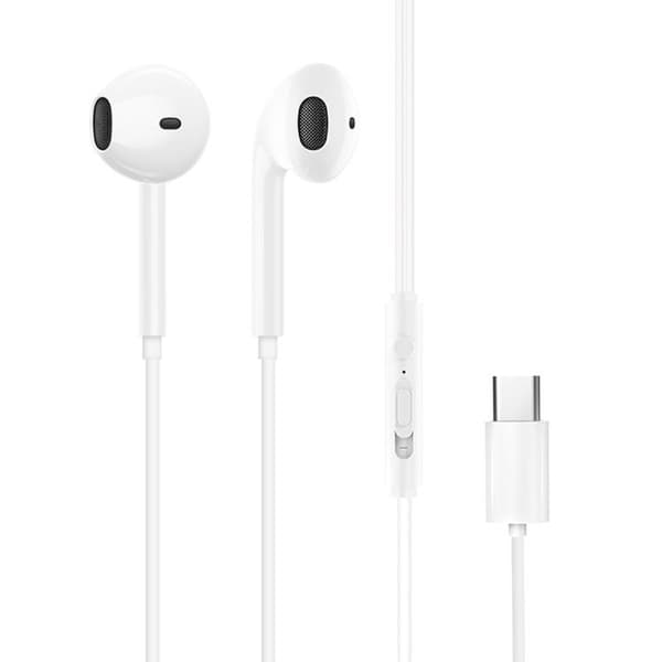 Dudao In-Ear Hörlurar med USB Typ-C Kontakt - Vit Vit