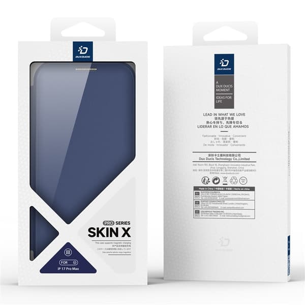 Dux Ducis iPhone 17 Pro Max Plånboksfodral MagSafe Skin X Pro Blå