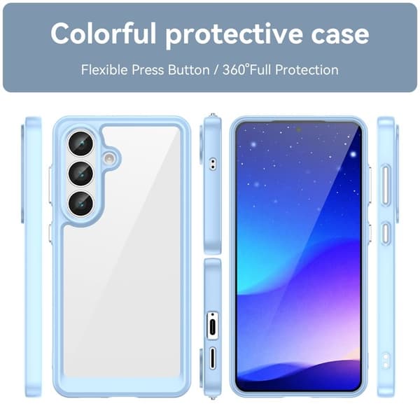 WANLONFENG Mobilskal till Samsung Galaxy S26 TPU XC Serie - Blå