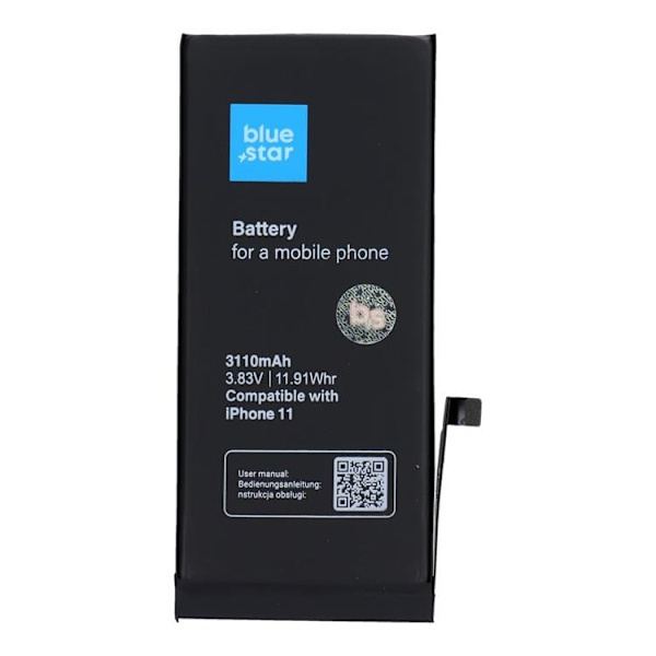 Blå stjerne iPhone 11 batteri HQ 3110 mAh