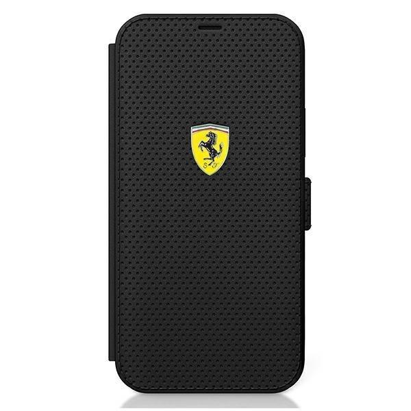 Ferrari Plånboksfodral iPhone 12 mini On Track Perforated - Svar Svart