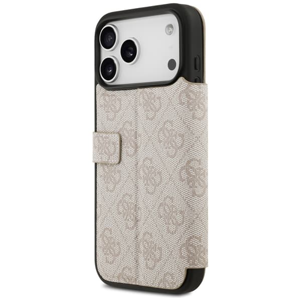 Guess iPhone 17 Pro Plånboksfodral Metal Logo - Rosa Rosa