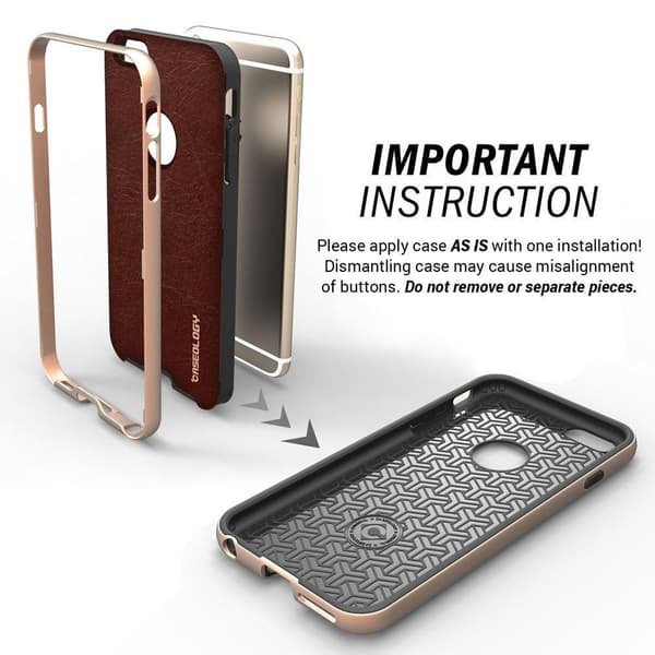 Caseology Bumper Frame Skal till Apple iPhone 6(S) Plus- Brun Brown