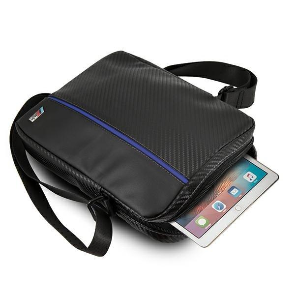 BMW Väska Tablet 10'' - Carbon / Blue Stripe