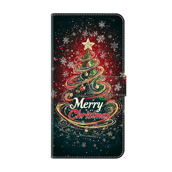 Plånboksfodral för Samsung Galaxy S26 Ultra Fällbart Ställ - Julgran - Grön