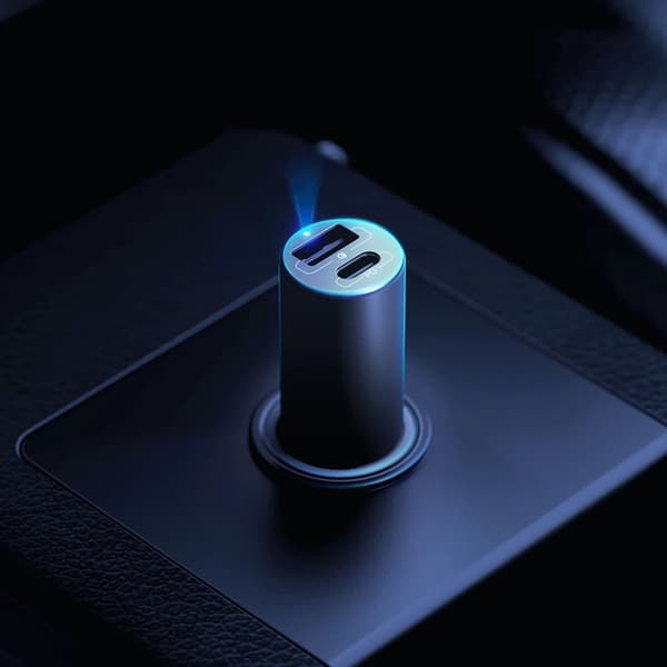 3MK Biloplader 100W USB-C USB-A Hyper - Sølv Silver