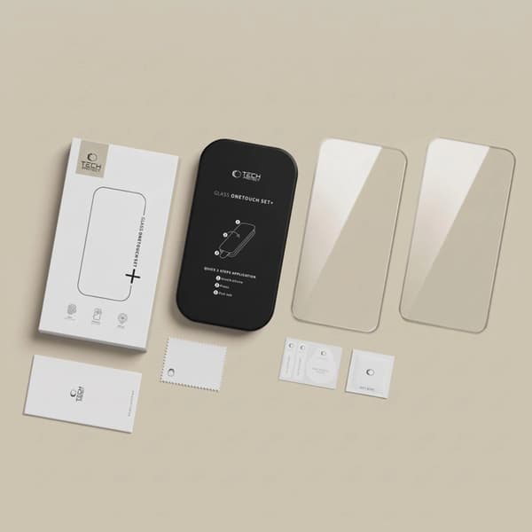 [2-Pack] Tech-Protect Härdat Glas Skärmskydd för iPhone 18 Pro/17 Pro - Clear