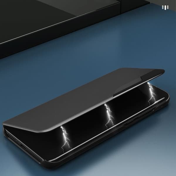 Galaxy A24 4G Mobilfodral View Flip Stand - Svart Black