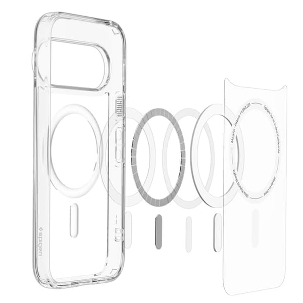 Spigen Mobilskal För Google Pixel 11 Pro Magsafe Ultra Hybrid - Clear/Vit Vit