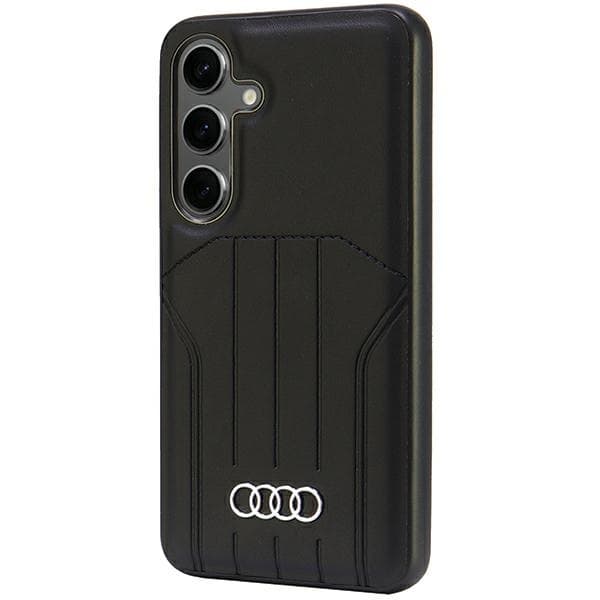Audi telefontaske til Galaxy S24 MagSafe MagSafe Syntetisk Læder - Sort