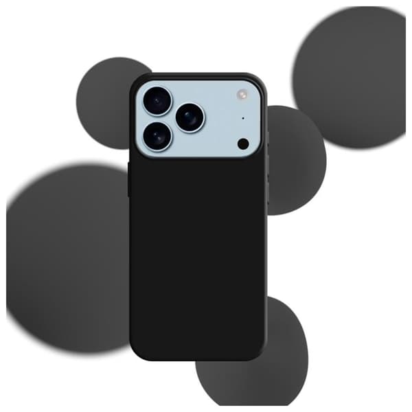 3MK Mobilskal till iPhone 17 Pro Silikon - Svart Svart