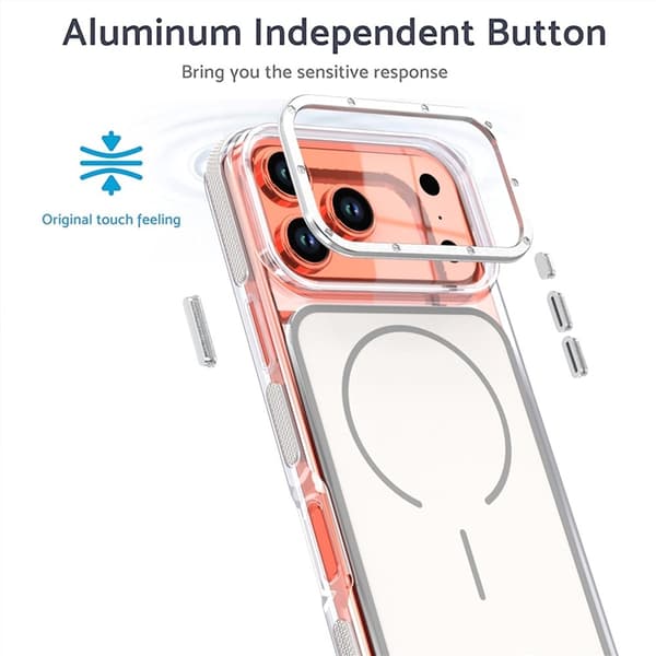 Mobilskal till iPhone 17 Pro Max MagSafe Dual Färg Shockproof - Vit Vit