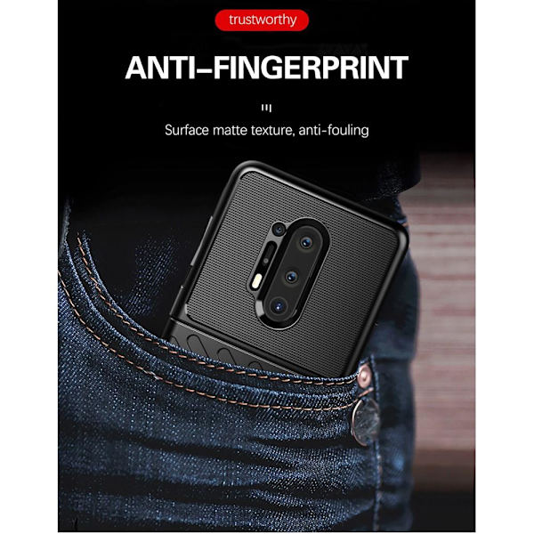 Thunder Twill Texture Cover OnePlus 8 Pro -suoja - sininen Blue