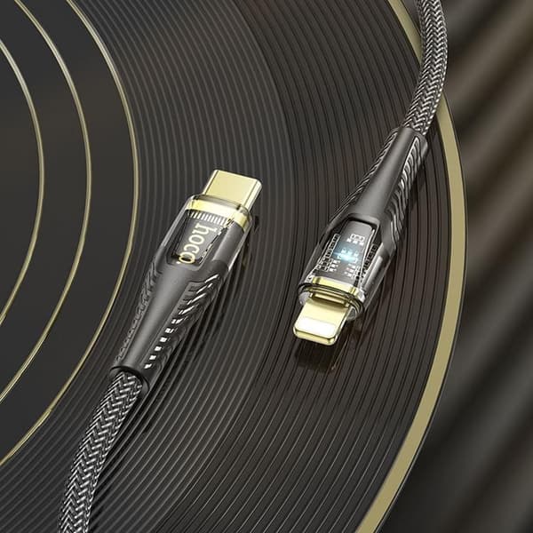 HOCO USB-C till Lightning 27W Kabel 1.2m U121 PD - Svart Svart