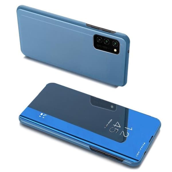 Clear View Galaxy A03s Skal Flip - Blå Blå