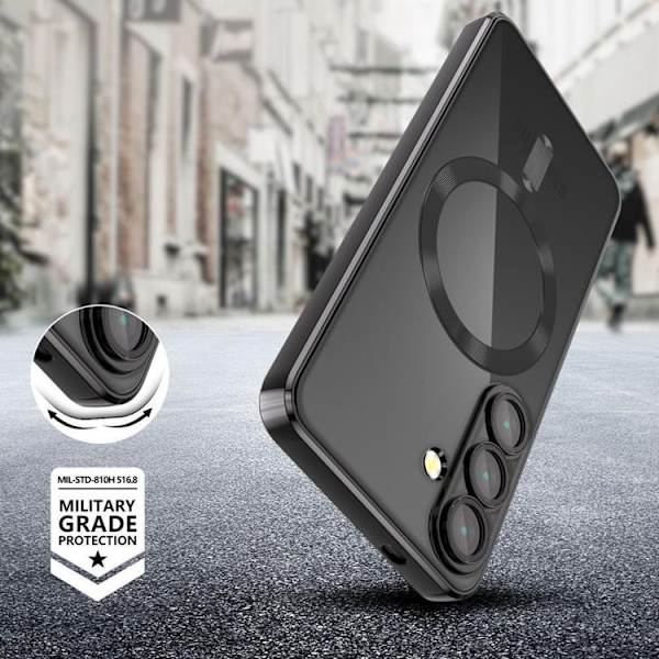 Tech-Protect Telefontaske til Galaxy S25 FE Magsafe Flex - Sort Svart