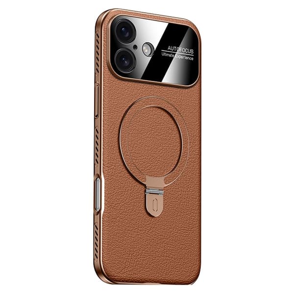 Mobilskal till iPhone 17 MagSafe Kickstand Electroplated Cooling - Brun Brun