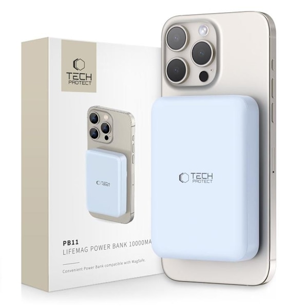 Tech-Protect Magsafe Powerbank 10000mAh PB11 LifeMag - Blå