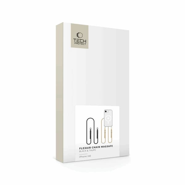 Tech-Protect iPhone 16e Mobilhalsband Skal Magsafe Flexair Svart