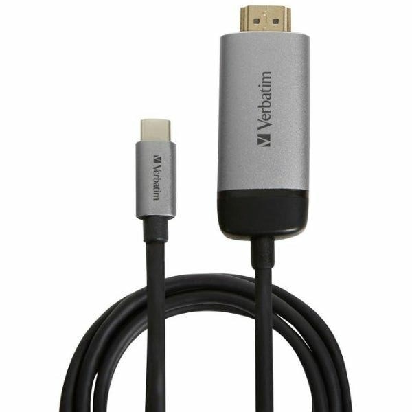 Verbatim USB-C till HDMI 4K 1.5m Kabel  - Grå Grå