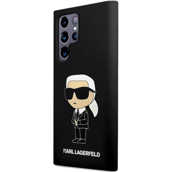 Karl Lagerfeld Galaxy S24 Ultra Mobil Taske Silikone Iconic - Sort