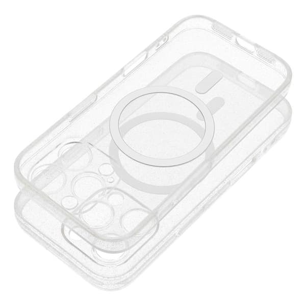 Mobilskal till Galaxy S25 Magsafe Clear - Glitter Transparent Transparent