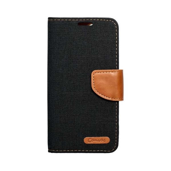 Xiaomi Redmi Note 12 5G lompakkokotelo Canvas - musta