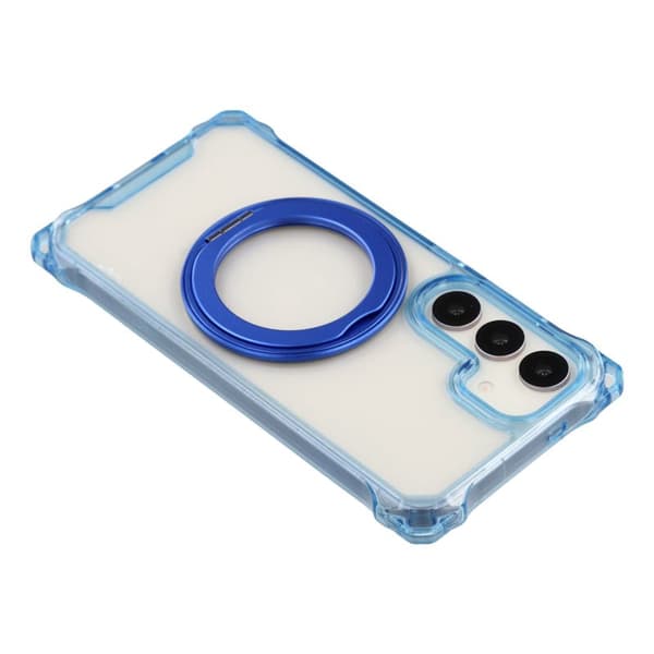 Mobilskal för Samsung Galaxy S26 Plus Magnetiskt Ring Kickstand TPU + PC - Blå